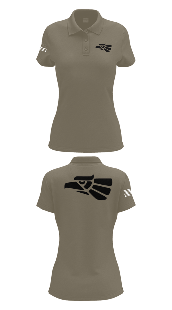 Women's Short Sleeve Performance Polo, 578th A Co, National Guard, Teamtime, Team time, sublimation, custom sports apparel, team uniforms, spirit wear, spiritwear, sports uniforms, custom shirts, team store, custom team store, fundraiser sports, apparel fundraiser