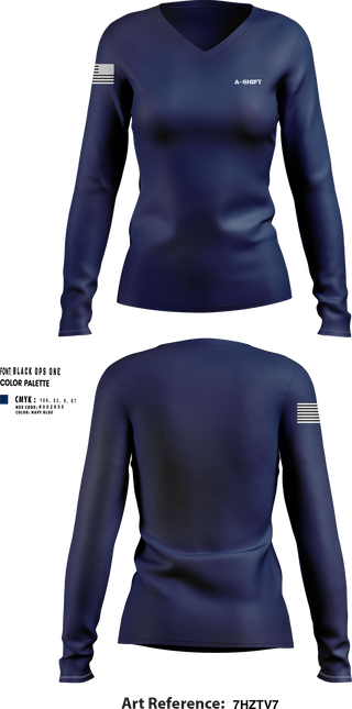 Womens Long Sleeve Vneck Shirt, A-Shift, , Teamtime, Team time, sublimation, custom sports apparel, team uniforms, spirit wear, spiritwear, sports uniforms, custom shirts, team store, custom team store, fundraiser sports, apparel fundraiser