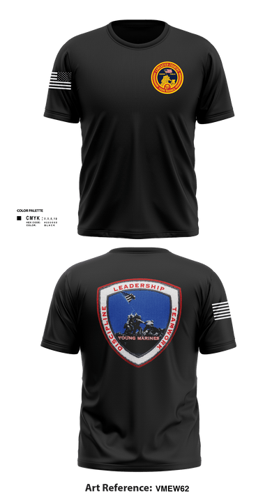 Lancaster County Young Marines 89976049 Short Sleeve Performance Shirt - 102