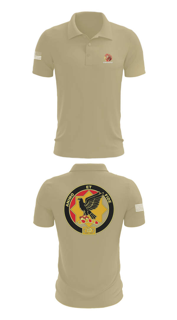 Short Sleeve Performance Polo, D FST 8-1 CAV, Army, Teamtime, Team time, sublimation, custom sports apparel, team uniforms, spirit wear, spiritwear, sports uniforms, custom shirts, team store, custom team store, fundraiser sports, apparel fundraiser