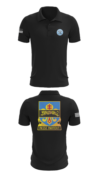 Short Sleeve Performance Polo, HHD, 415th Military Intelligence Battalion, National Guard, Teamtime, Team time, sublimation, custom sports apparel, team uniforms, spirit wear, spiritwear, sports uniforms, custom shirts, team store, custom team store, fundraiser sports, apparel fundraiser