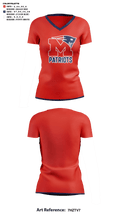 Marion High School Cheer 46116477 Women's Short Sleeve V-neck Shirt - 41