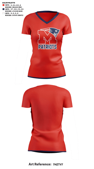 Womens Short Sleeve Vneck Shirt, Marion High School Cheer, Cheer, Teamtime, Team time, sublimation, custom sports apparel, team uniforms, spirit wear, spiritwear, sports uniforms, custom shirts, team store, custom team store, fundraiser sports, apparel fundraiser