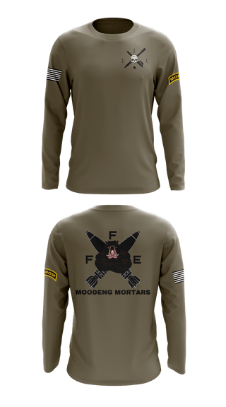 Long Sleeve Performance Shirt, Black Foot Troop, 2-13 Cavalry, Army, Teamtime, Team time, sublimation, custom sports apparel, team uniforms, spirit wear, spiritwear, sports uniforms, custom shirts, team store, custom team store, fundraiser sports, apparel fundraiser