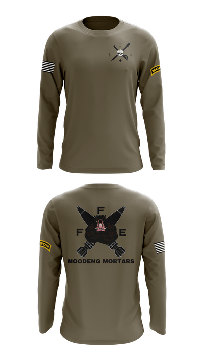 Black Foot Troop, 2-13 Cavalry 83597720 Long Sleeve Performance Shirt 41