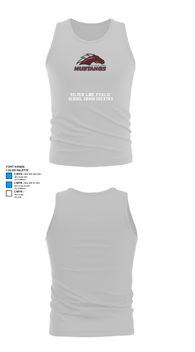 Silver Lake Public School Cross Country 96324093 Tank Top - 13