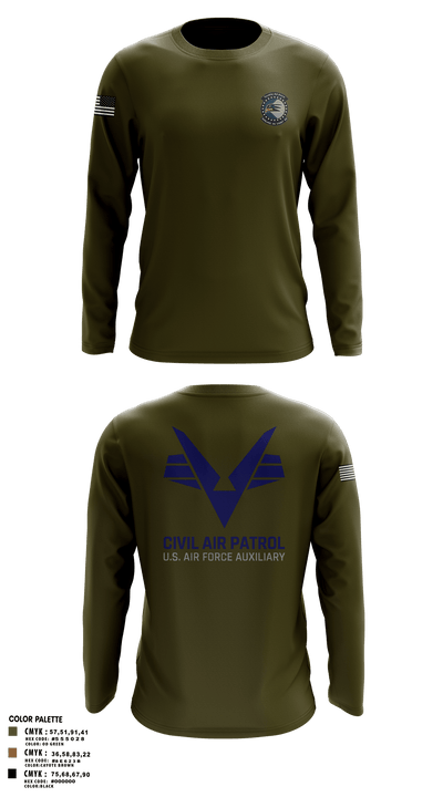 Sunlake High School Cadet Squadron 6161246 Long Sleeve Performance Polo - 96
