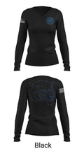 Oxford Pop Warner Football And Cheer 96398597 Women's Long Sleeve V-neck Shirt - 35