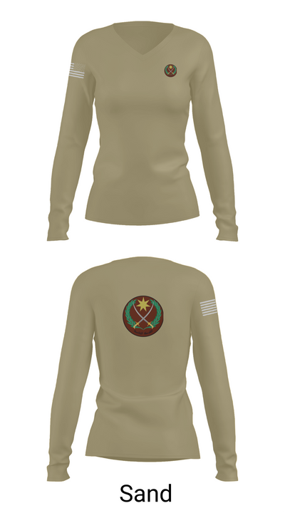 P.S.O 68871160 Women's Long Sleeve V-neck Shirt - 92