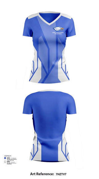 Womens Short Sleeve Vneck Shirt, Paris High School Volleyball, Women's Volleyball, Teamtime, Team time, sublimation, custom sports apparel, team uniforms, spirit wear, spiritwear, sports uniforms, custom shirts, team store, custom team store, fundraiser sports, apparel fundraiser