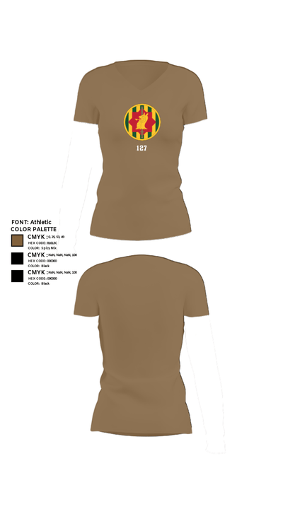 127 37504104 Women's Short Sleeve V-neck Shirt - 4