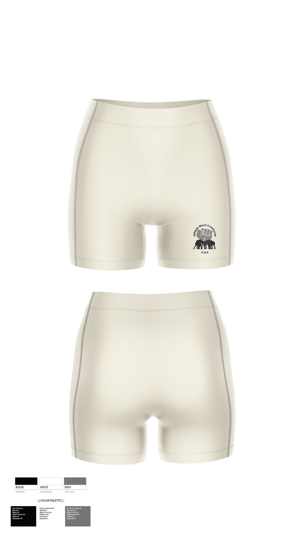 Womens Compression Shorts, Athletic Black Excellence, Track & Field, Teamtime, Team time, sublimation, custom sports apparel, team uniforms, spirit wear, spiritwear, sports uniforms, custom shirts, team store, custom team store, fundraiser sports, apparel fundraiser