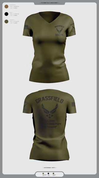 Womens Short Sleeve Vneck Shirt, C/SMSgt Pope, Air Force, Teamtime, Team time, sublimation, custom sports apparel, team uniforms, spirit wear, spiritwear, sports uniforms, custom shirts, team store, custom team store, fundraiser sports, apparel fundraiser