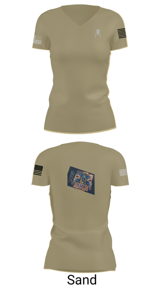 Womens Short Sleeve Vneck Shirt, TITAN BN, Army, Teamtime, Team time, sublimation, custom sports apparel, team uniforms, spirit wear, spiritwear, sports uniforms, custom shirts, team store, custom team store, fundraiser sports, apparel fundraiser