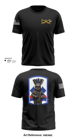 Short Sleeve Performance Shirt, Bad boyzBlue Ewok, Army, Teamtime, Team time, sublimation, custom sports apparel, team uniforms, spirit wear, spiritwear, sports uniforms, custom shirts, team store, custom team store, fundraiser sports, apparel fundraiser