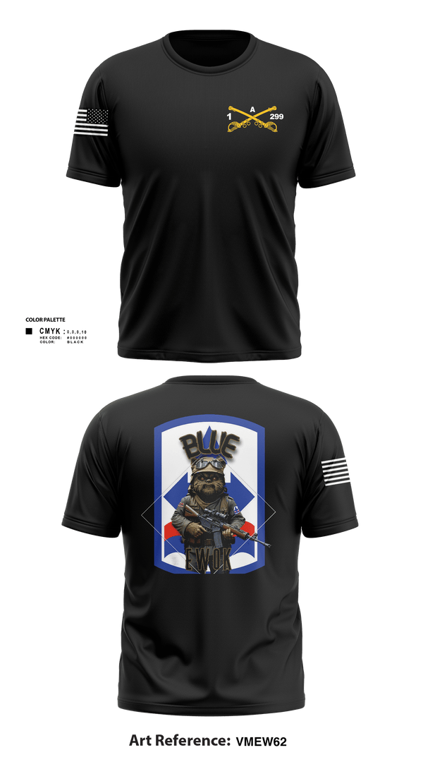 Short Sleeve Performance Shirt, Bad boyzBlue Ewok, Army, Teamtime, Team time, sublimation, custom sports apparel, team uniforms, spirit wear, spiritwear, sports uniforms, custom shirts, team store, custom team store, fundraiser sports, apparel fundraiser