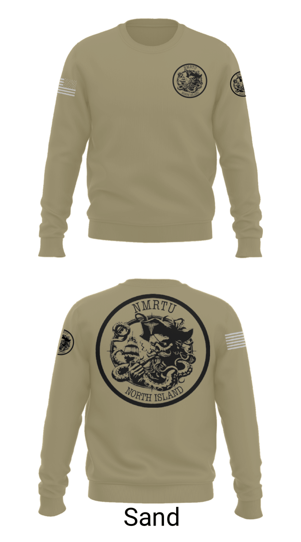 Crew Neck Sweatshirt, USS MAKIN ISLAND, Navy, Teamtime, Team time, sublimation, custom sports apparel, team uniforms, spirit wear, spiritwear, sports uniforms, custom shirts, team store, custom team store, fundraiser sports, apparel fundraiser