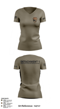 Detachment 1 27221981 Women's Short Sleeve V-neck Shirt - 12