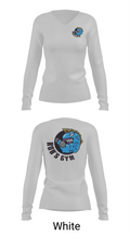 Robs Gym 78246830 Women's Long Sleeve V-neck Shirt - 16