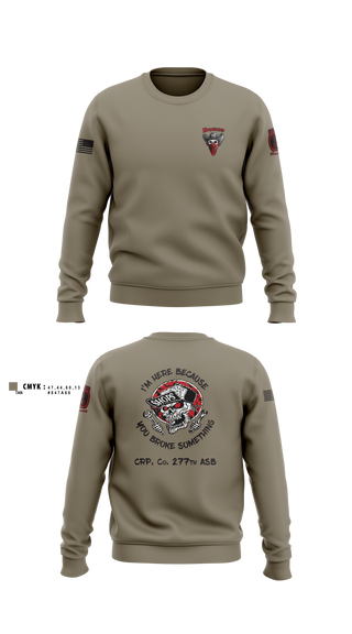 Crew Neck Sweatshirt, , Army, Teamtime, Team time, sublimation, custom sports apparel, team uniforms, spirit wear, spiritwear, sports uniforms, custom shirts, team store, custom team store, fundraiser sports, apparel fundraiser