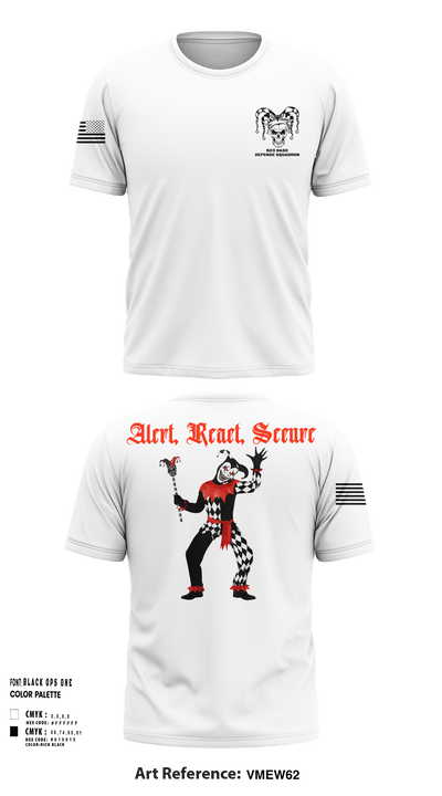 23 FSS823 Base Defense SquadronTask Force Joker 68161366 Short Sleeve Performance Shirt - 204