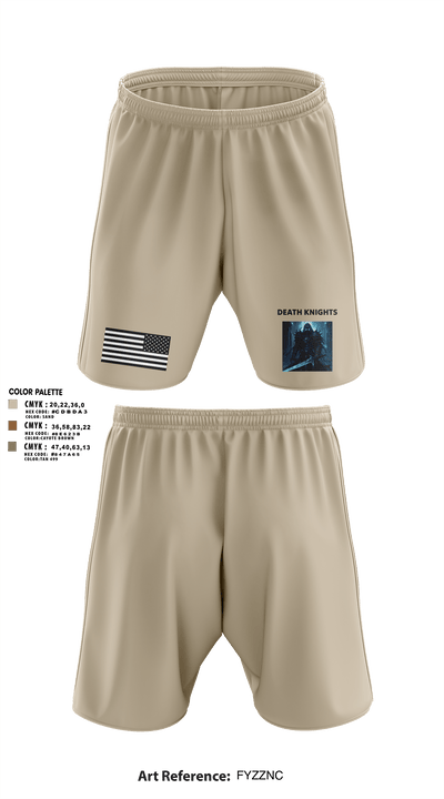 Death Knights 11109315 Athletic Shorts With Pockets - 1