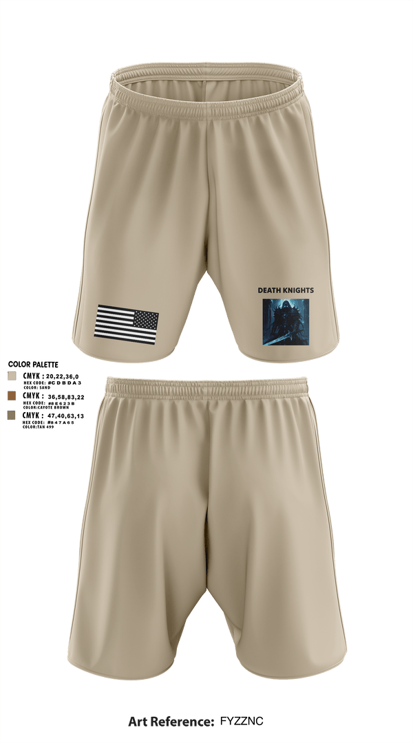 Athletic Shorts With Pockets, Death Knights, Army, Teamtime, Team time, sublimation, custom sports apparel, team uniforms, spirit wear, spiritwear, sports uniforms, custom shirts, team store, custom team store, fundraiser sports, apparel fundraiser