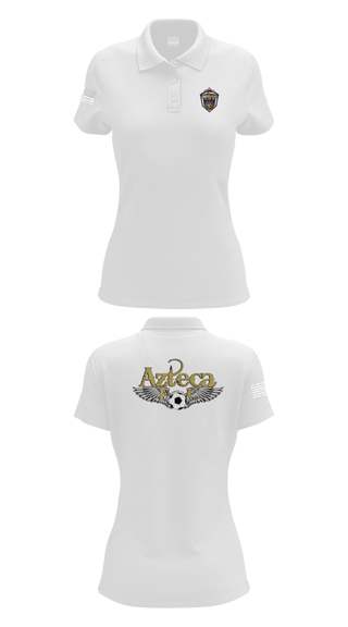 Women's Short Sleeve Performance Polo, Azteca, Men's Soccer, Teamtime, Team time, sublimation, custom sports apparel, team uniforms, spirit wear, spiritwear, sports uniforms, custom shirts, team store, custom team store, fundraiser sports, apparel fundraiser