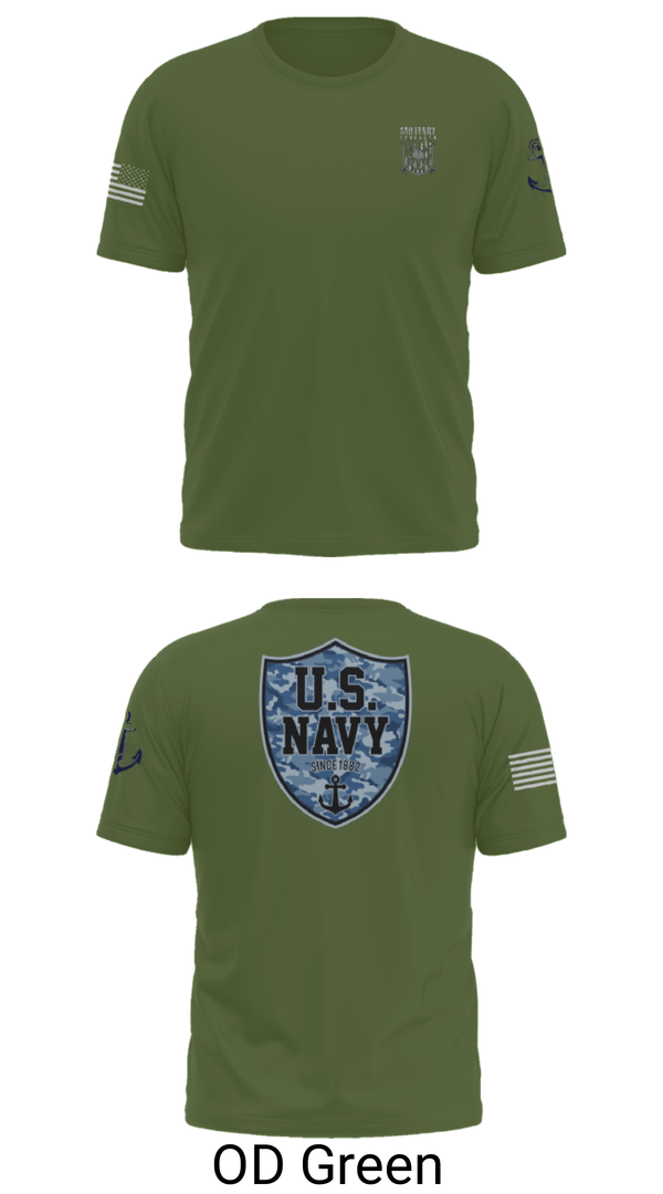 Short Sleeve Performance Shirt, CVN 77 George HW Bus, Navy, Teamtime, Team time, sublimation, custom sports apparel, team uniforms, spirit wear, spiritwear, sports uniforms, custom shirts, team store, custom team store, fundraiser sports, apparel fundraiser
