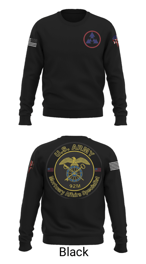 Crew Neck Sweatshirt, 54th Quartermaster Company, , Teamtime, Team time, sublimation, custom sports apparel, team uniforms, spirit wear, spiritwear, sports uniforms, custom shirts, team store, custom team store, fundraiser sports, apparel fundraiser