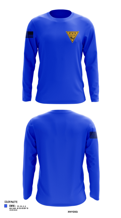 New Jersey state police 11429252 Long Sleeve Performance Shirt - 131