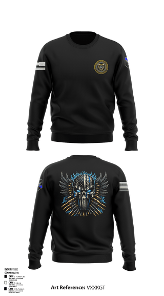 Crew Neck Sweatshirt, , Police, Teamtime, Team time, sublimation, custom sports apparel, team uniforms, spirit wear, spiritwear, sports uniforms, custom shirts, team store, custom team store, fundraiser sports, apparel fundraiser