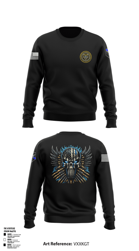 Crew Neck Sweatshirt, , Police, Teamtime, Team time, sublimation, custom sports apparel, team uniforms, spirit wear, spiritwear, sports uniforms, custom shirts, team store, custom team store, fundraiser sports, apparel fundraiser