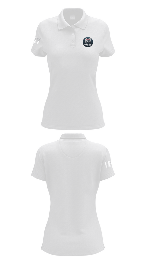 Womens Short Sleeve Performance Polo, Valor Vanguard, , Teamtime, Team time, sublimation, custom sports apparel, team uniforms, spirit wear, spiritwear, sports uniforms, custom shirts, team store, custom team store, fundraiser sports, apparel fundraiser