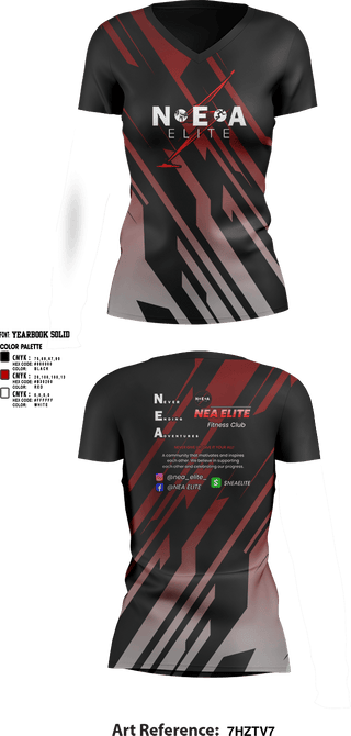 Womens Short Sleeve Vneck Shirt, NEA ELITE, Track & Field, Teamtime, Team time, sublimation, custom sports apparel, team uniforms, spirit wear, spiritwear, sports uniforms, custom shirts, team store, custom team store, fundraiser sports, apparel fundraiser