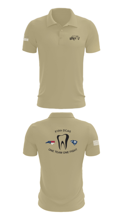 810th med co 30898387 Short Sleeve Performance Polo - 87