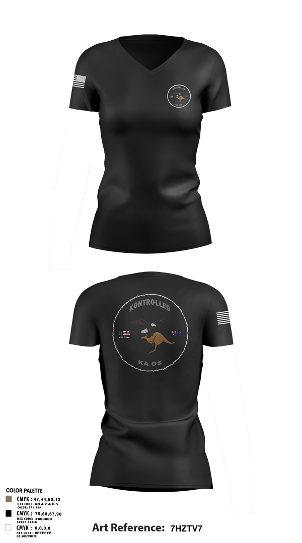 Womens Short Sleeve Vneck Shirt, Kontrolled Kaos, , Teamtime, Team time, sublimation, custom sports apparel, team uniforms, spirit wear, spiritwear, sports uniforms, custom shirts, team store, custom team store, fundraiser sports, apparel fundraiser