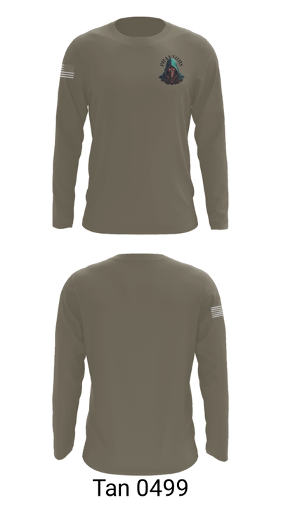 2nd Platoon Charlie Battery 5-4 81047284 Long Sleeve Performance Shirt - 66