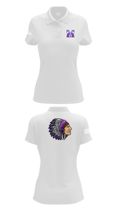 Mount Gilead High School Wrestling 55730415 Women's Short Sleeve Performance Polo  - 17