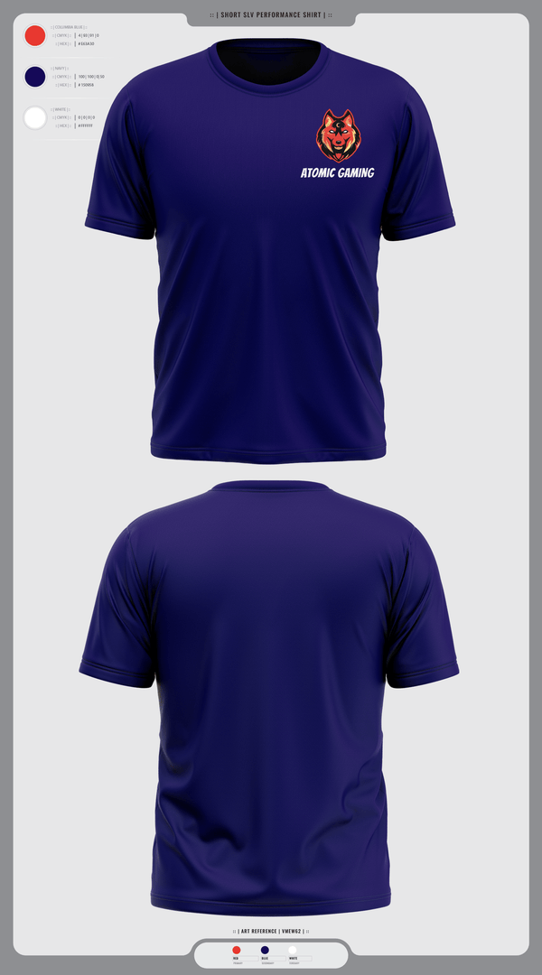 Short Sleeve Performance Shirt, Atomic gaming and, , Teamtime, Team time, sublimation, custom sports apparel, team uniforms, spirit wear, spiritwear, sports uniforms, custom shirts, team store, custom team store, fundraiser sports, apparel fundraiser