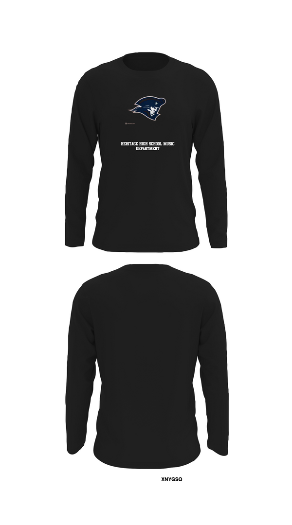 Long Sleeve Performance Shirt, Heritage High School Music Department, Spirit Store, Teamtime, Team time, sublimation, custom sports apparel, team uniforms, spirit wear, spiritwear, sports uniforms, custom shirts, team store, custom team store, fundraiser sports, apparel fundraiser