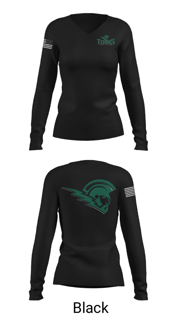 Womens Long Sleeve Vneck Shirt, West Salem High School Cheer, Cheer, Teamtime, Team time, sublimation, custom sports apparel, team uniforms, spirit wear, spiritwear, sports uniforms, custom shirts, team store, custom team store, fundraiser sports, apparel fundraiser