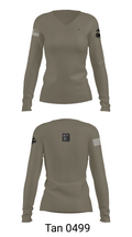 fobbs clothing 65474756 Women's Long Sleeve V-neck Shirt - 77