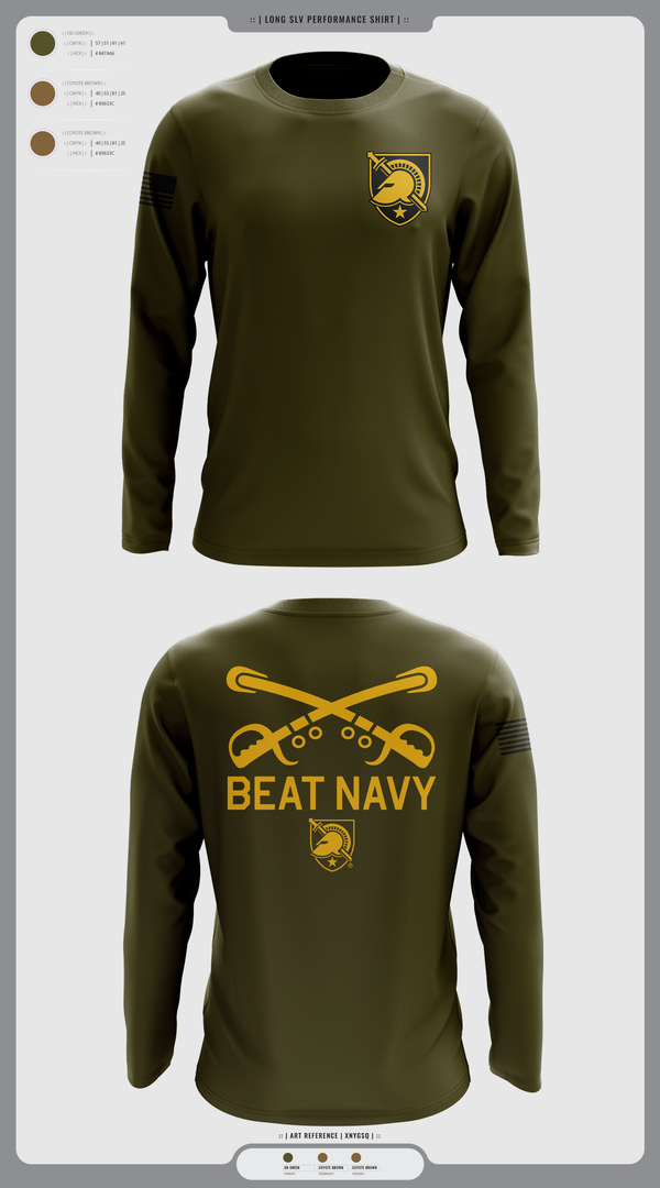 Long Sleeve Performance Shirt, HORNET BATTALION, Army, Teamtime, Team time, sublimation, custom sports apparel, team uniforms, spirit wear, spiritwear, sports uniforms, custom shirts, team store, custom team store, fundraiser sports, apparel fundraiser