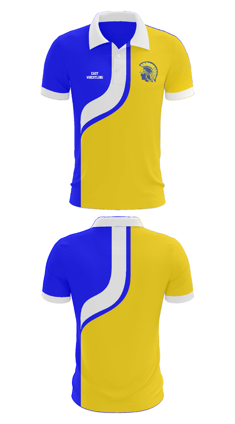 Short Sleeve Performance Polo, East Middle School Wrestling, Wrestling, Teamtime, Team time, sublimation, custom sports apparel, team uniforms, spirit wear, spiritwear, sports uniforms, custom shirts, team store, custom team store, fundraiser sports, apparel fundraiser
