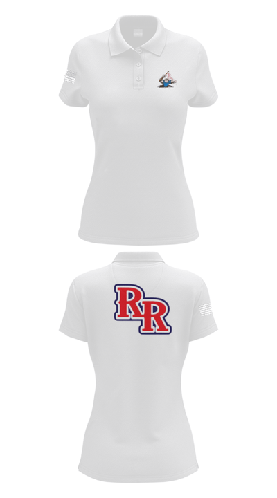 Rudder Middle School Football 89550259 Women's Short Sleeve Performance Polo  - 17
