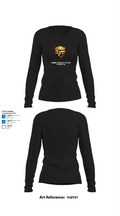 Summersville High School Basketball 44248692 Women's Long Sleeve V-neck Shirt - 34