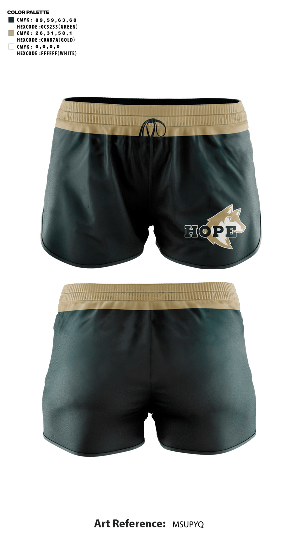 Womens Shorts, Hope Christian Middle School Cheer, Cheer, Teamtime, Team time, sublimation, custom sports apparel, team uniforms, spirit wear, spiritwear, sports uniforms, custom shirts, team store, custom team store, fundraiser sports, apparel fundraiser