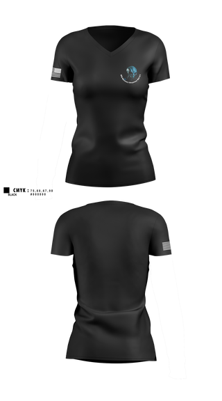 Womens Short Sleeve Vneck Shirt, UFO Recovery Response Unit  2-1, , Teamtime, Team time, sublimation, custom sports apparel, team uniforms, spirit wear, spiritwear, sports uniforms, custom shirts, team store, custom team store, fundraiser sports, apparel fundraiser
