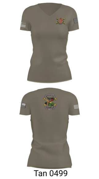 Womens Short Sleeve Vneck Shirt, 1-7FA Cobra Btry, , Teamtime, Team time, sublimation, custom sports apparel, team uniforms, spirit wear, spiritwear, sports uniforms, custom shirts, team store, custom team store, fundraiser sports, apparel fundraiser